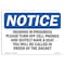 Signmission OSHA Notice Sign, 10" H, Rigid Plastic, Hearing In Progress Please Turn Off Cell Sign, Landscape OS-NS-P-1014-L-13356 - alternate 1